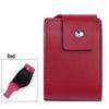 Stylish Multi-functional Cross-Grain Card Holder with Buckle for Coins and IDs