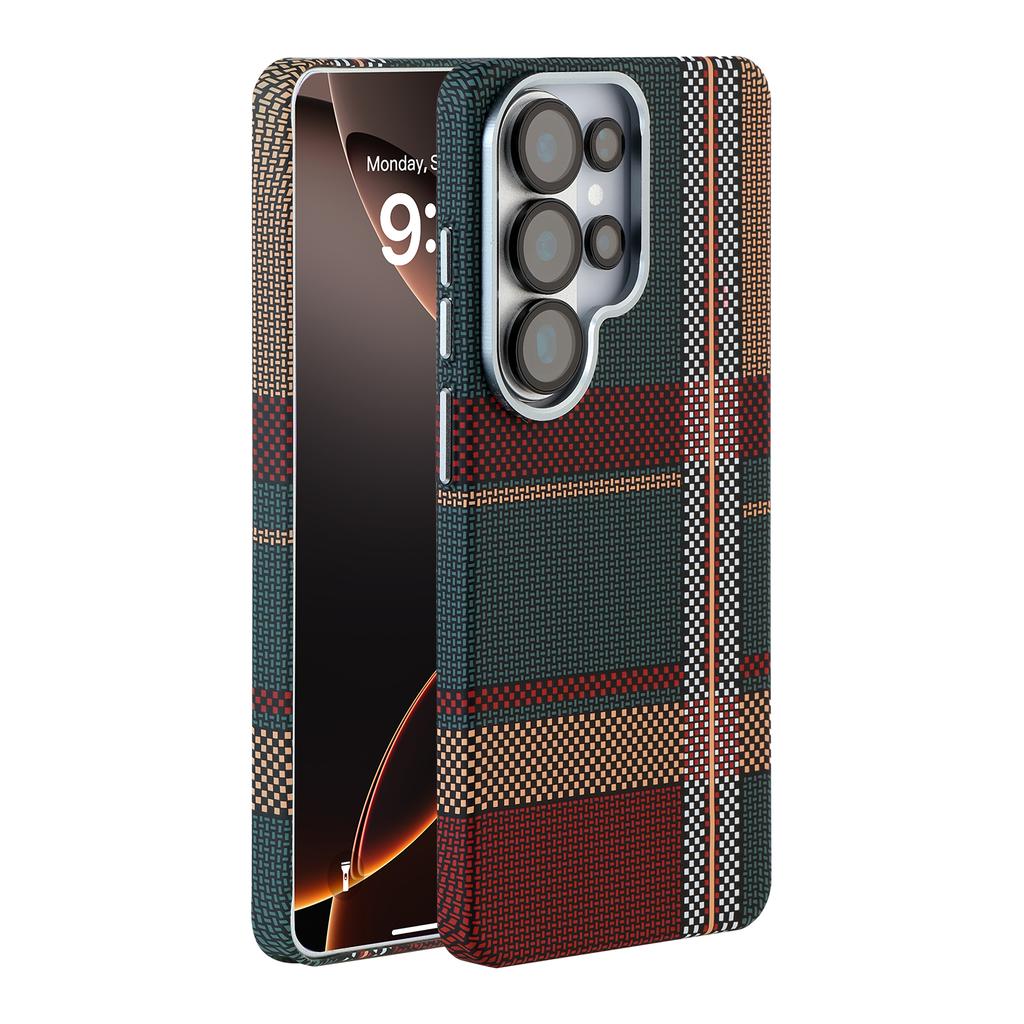 Luxury Carbon Fiber Armor Magnetic For Magsafe Case for Samsung Galaxy S26 S25 S24 Ultra Wireless Charging Shockproof Hard Cover