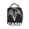 Johnny Cash Singer Insulated Lunch Bag Large  Reusable Thermal Bag Tote Lunch Box Office  Picnic Food Bag