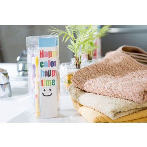 L APIS: Happy Color Children's Toothbrush, 11 Colors, 12 Pencils, Animal Design, Recommended for Elementary School Students, Gift, Made in Japan, Juni