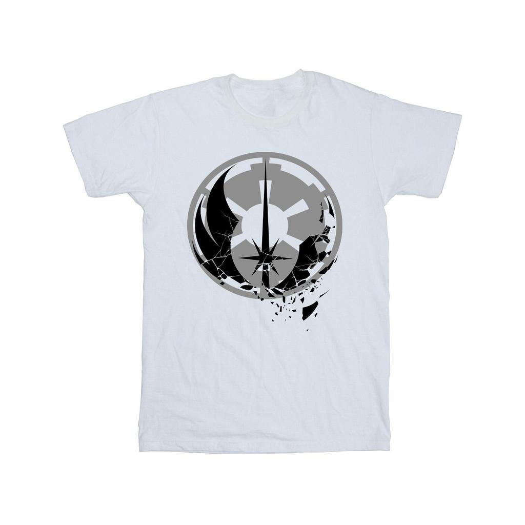 STAR WARS Maglietta da uomo Obi-Wan Kenobi Loghi Frantumati