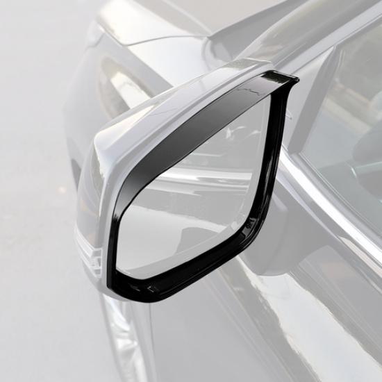 For Toyota 4Runner 2025+ Glossy Black Look Side Mirror Rain Eyebrow Cover Trim