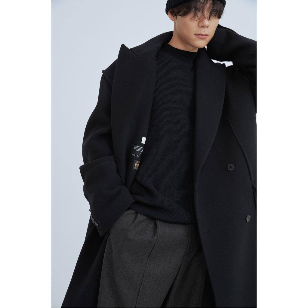 Recode Oversized Maxi Double Coat_Rkcaw23615Bkx