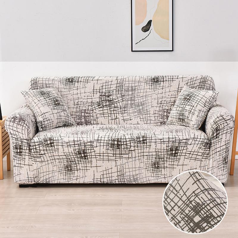 Floral Printing Elastic Slipcovers Stretch Sofa Covers For Living Room Corner Couch Cover Sectional Armchair Cover 1/2/3/4 Seat