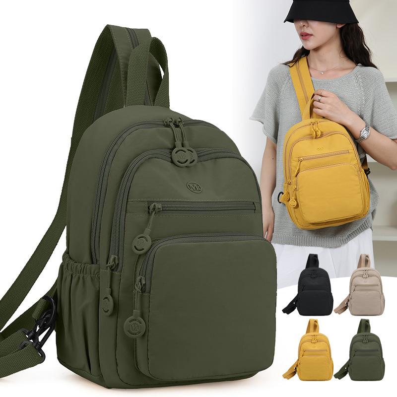 Schoolbag new backpack for women, casual fashionable versatile lightweight nylon for travel
