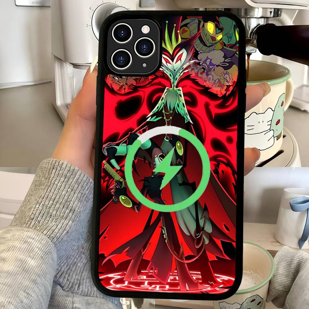 H-Helluva Boss Anime Magnetic Wireless Phone Case For IPhone 17 16 15 14 Plus 13 12 11 Pro Max