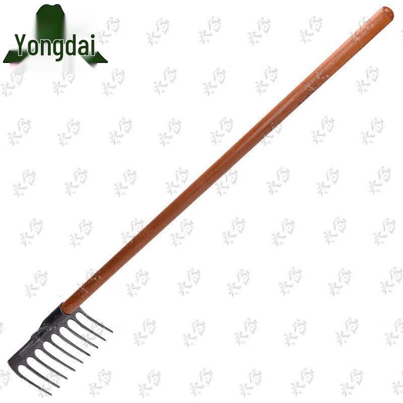 Heavy-Duty 13-Tooth Iron Garden Rake