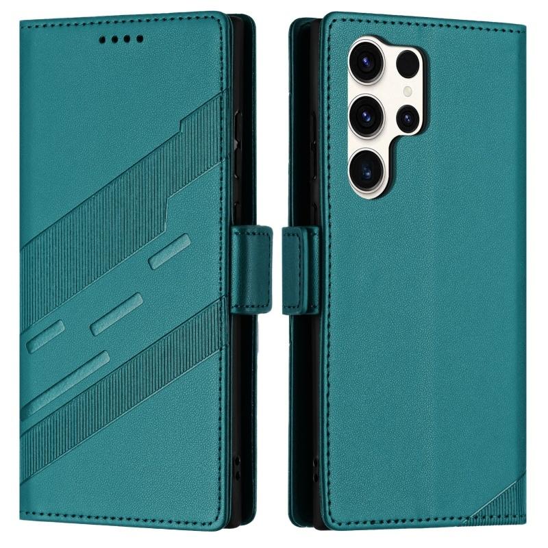 Thin Suede Magnetic Flip Leather Phone Case for Samsung Galaxy S25 FE S24 Ultra S23 Plus S22 S21 S20 S10 Wallet Card Cover Coque