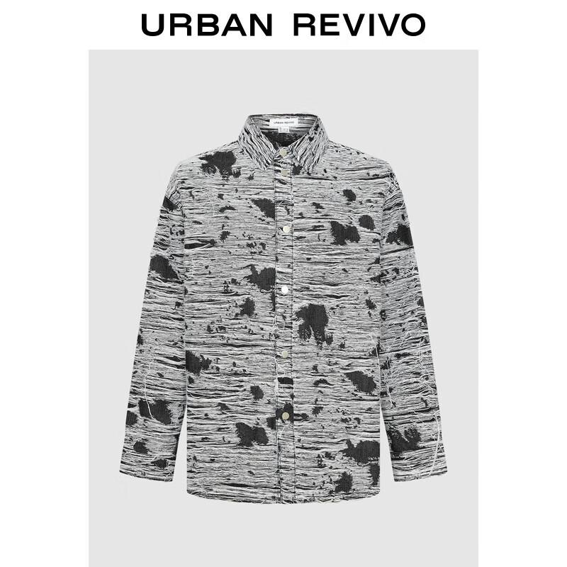 UR Men s Stylish Hook Line Denim Shirt M