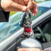 Car Rear View Cat Ornament Cute Cat Animal Car Rearview Pendant Vehicle Interior Decoration 2D Flat  Acrylic Backpack Pendants