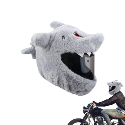 Pluszowy Pokrowiec na Kask Budowlany Kształt Rekina Pluszowy Pokrowiec na Kask Ochronny Dekoracje Akcesoria Motocyklowe