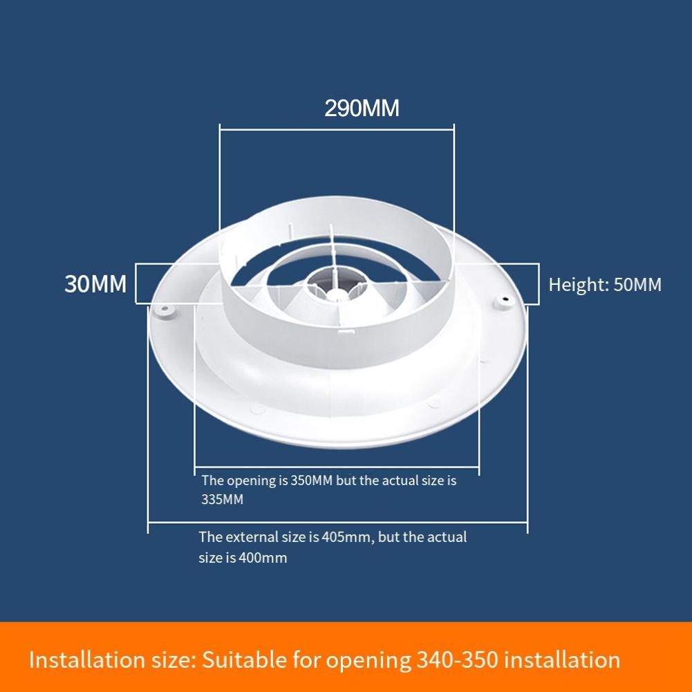 Adjustable ABS Ventilation Hood Round Ventilation Cover High Quality For Ducting Ceiling Wall Hole For Indoor Exhaust