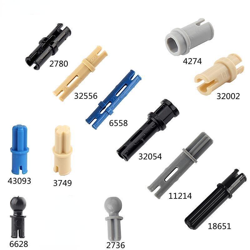 10PCs Bolt Pin Moc High-tech Parts DIY Building Blocks Attachments Bricks Early Education Toys Compatible With Lego 2780 6628