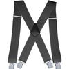 Doucharming Herren 5cm Elastische X-Form Verstellbare Hosenträger mit Metallclips