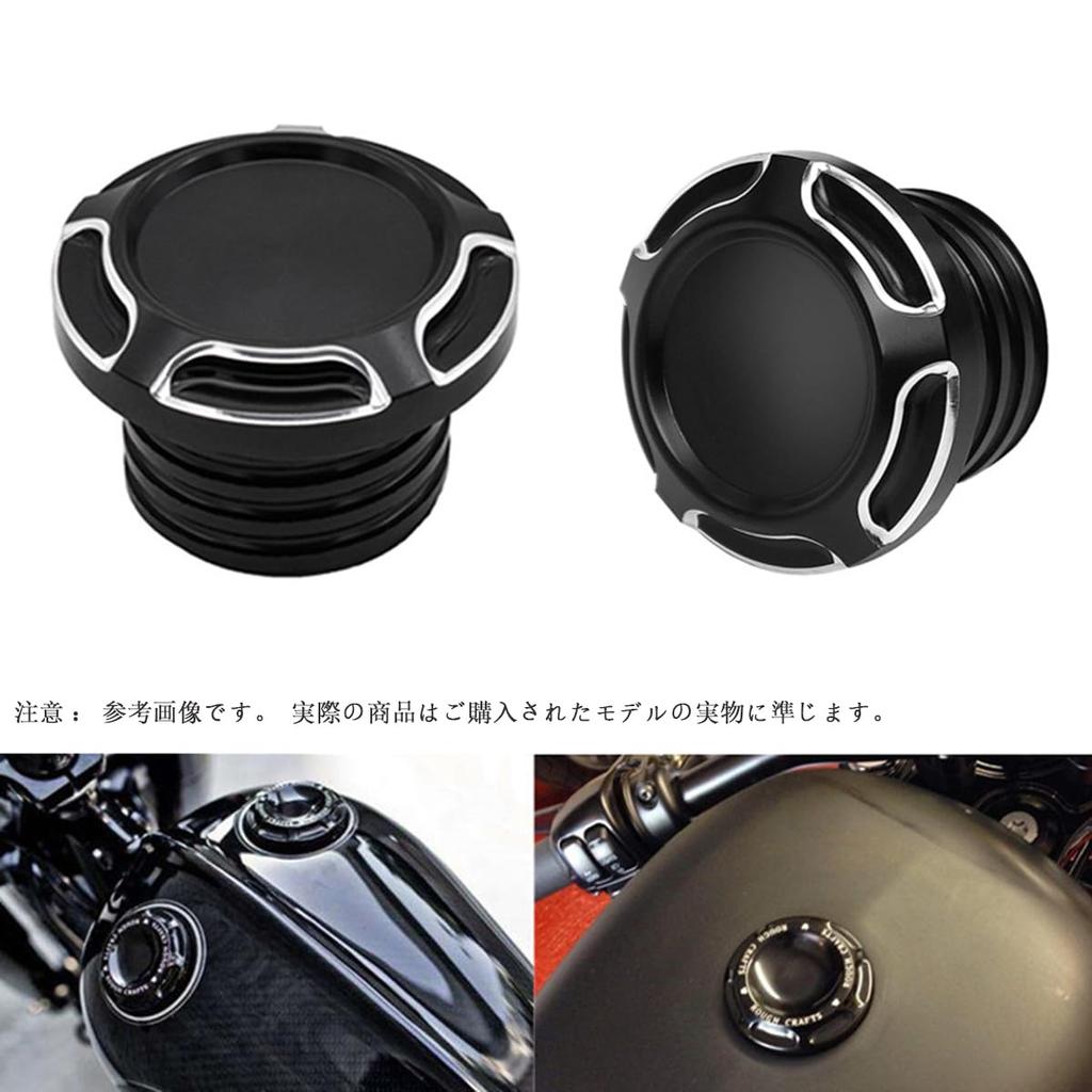 SZYUMO Motorcycle CNC Aluminum Fuel Gas Tank Ventilated Decorative Oil Cap for Road King Softail Dyna Sportster XL 1200 Touring 883