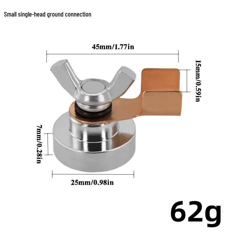 Large Burn-Resistant Magnetic Grounding Clamp for Welding Machines