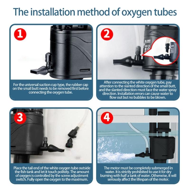 Adjustable Aquarium Wavemaker System for Quiet Setting In Fish Tanks Adjustable Flowing, Suitable for Home Office Use