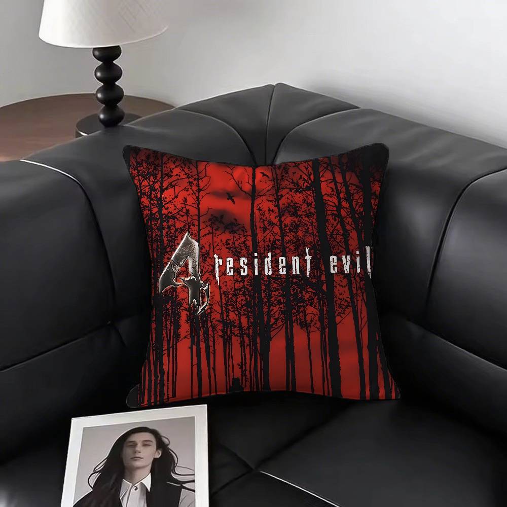 Resident-Evil 8 Village Game Pillow Case Square Pillow Bedroom Sofa Leisure Comfort Cushion Car Living Room Home Decoration