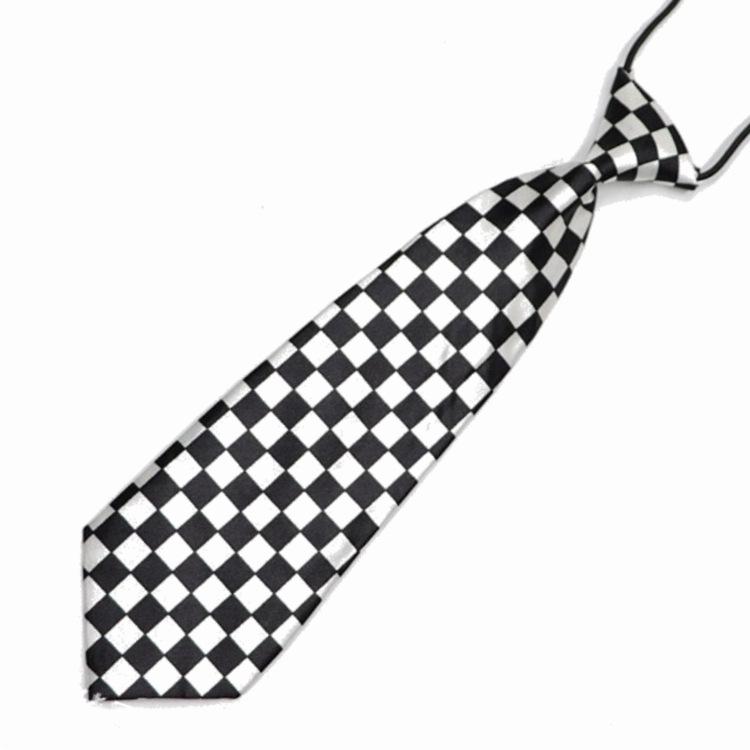 Kinderanzug Businessuniform Bedruckte Gestreifte Krawatte Gummiband Auftrittsgala Kinder Baby Accessoires