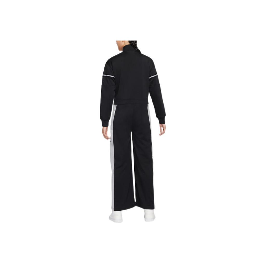 Jordan Solid Logo Brand Print Stripe Detail Jumpsuit Women Jumpsuit Black DQ4630-010