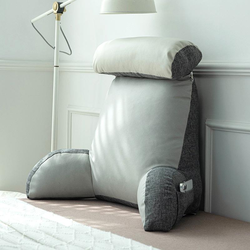 Bedside Soft Pack Backrest Cushion - Neck, Reading, and Lumbar Support Pillow