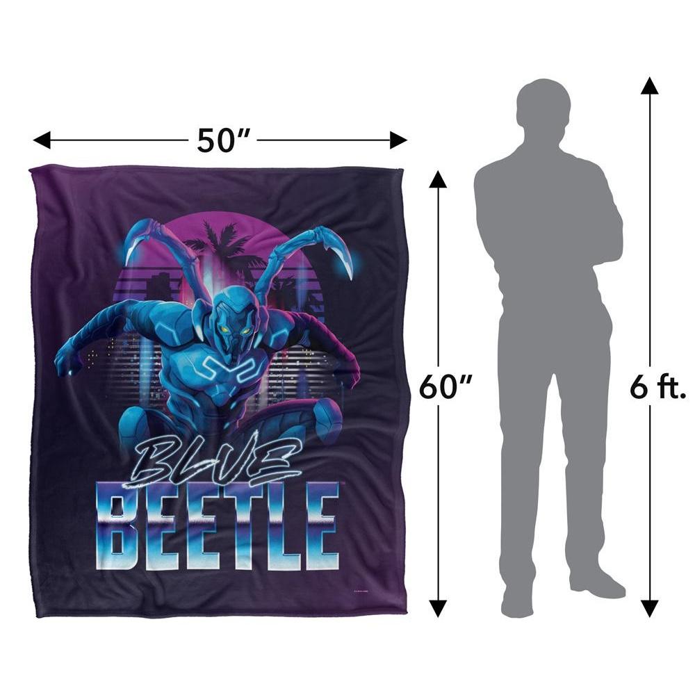 Blue Beetle Pose Blanket