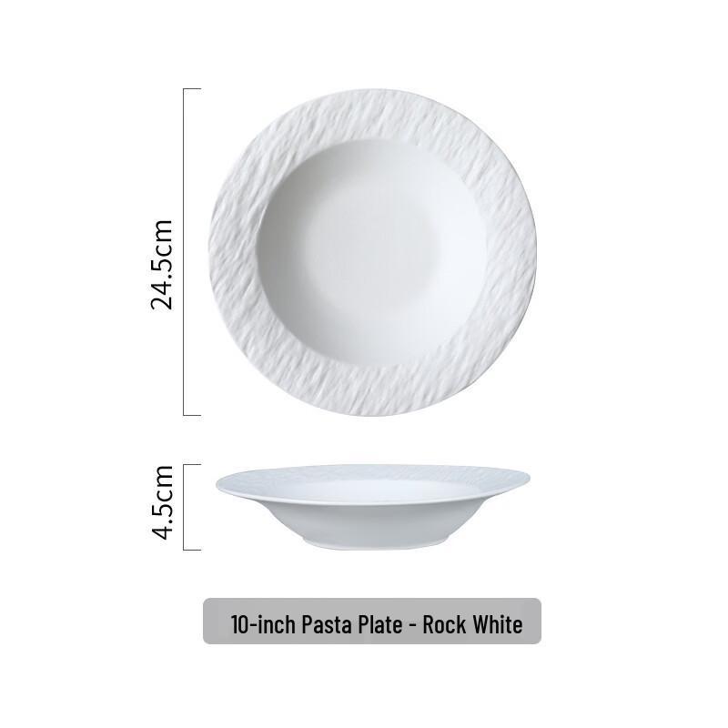 Nordic Stone Pattern Pasta Plate