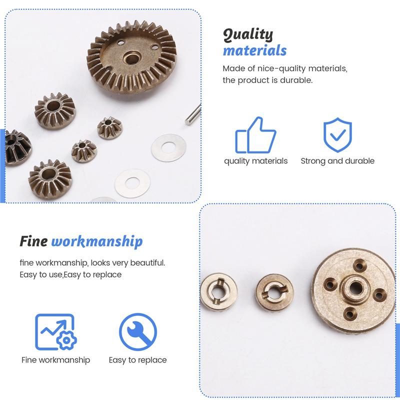 C-Convenient-1/16Th RC Car Spare Parts Machined Metal Spur Gear And Diff-Pinions And Diff. Gears Apply To HBX16890A(M16103)