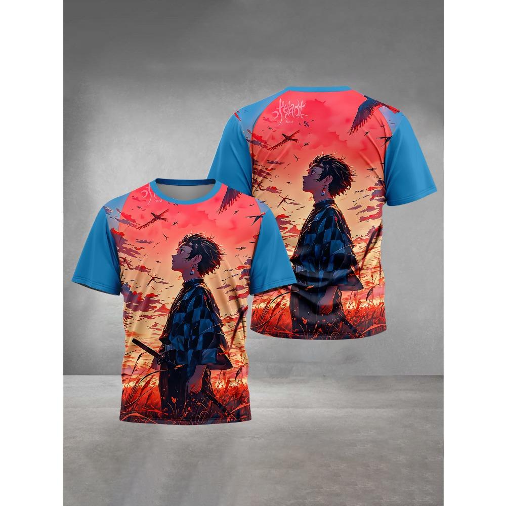 3D Print HOT Anime D-DemonS S-SlayerS Baby Clothing  Male Outdoor Clothes for Children Boy Girl Child T-Shirt Top