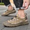 Super Breathable Hiking Shoes Rubber Anti Slip Climbing Trekking Shoes Outdoor Anticollision Sneakers Men Pigskin Walking Shoes