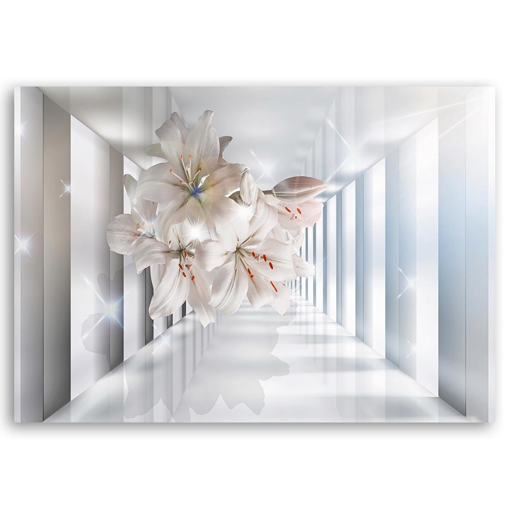 Canvas Print Flowers In the Corridor 3D