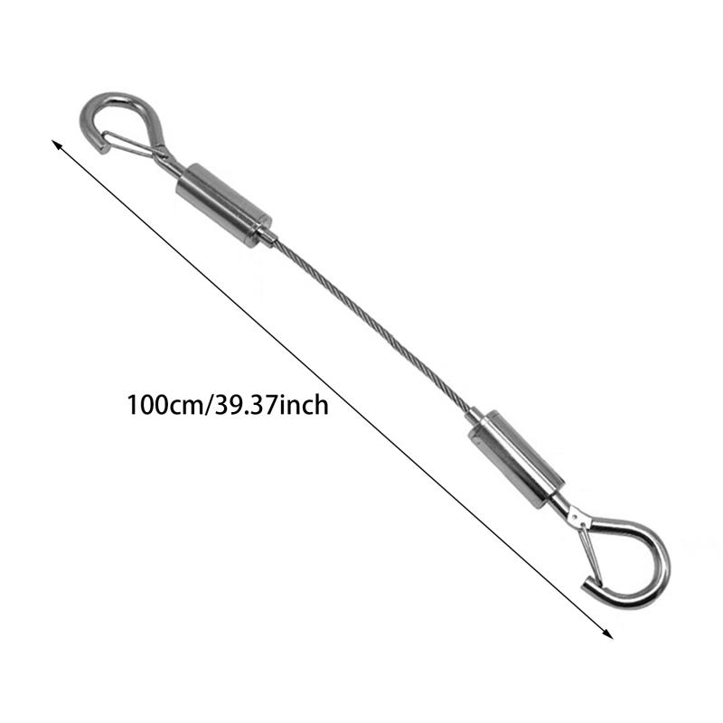 1Pcs Ceiling Hanger Steel Wire Rope Lock Billboard Installation Connecting Hook Suspension Connector Agraffe Multiple Styles
