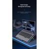 2 porturi USB Pad de răcire pentru laptop Lumini LED Cooler pentru laptop de gaming Suport de răcire portabil RGB cu ventilator pentru 15,6-17,3 inci
