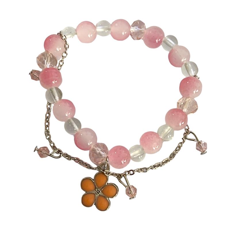 Light Luxury Sweet Tassel Bracelet For Women Girls Fantasy Beaded Elastic Rope Bracelet Jewelry Accessories Gifts