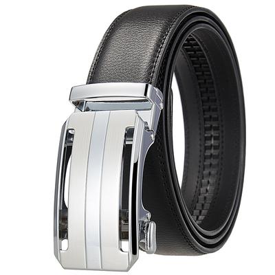 Automatic Buckle Belt, Men'S Belt, Two-Layer Cowhide, Belt Belt Ly36-25409-1