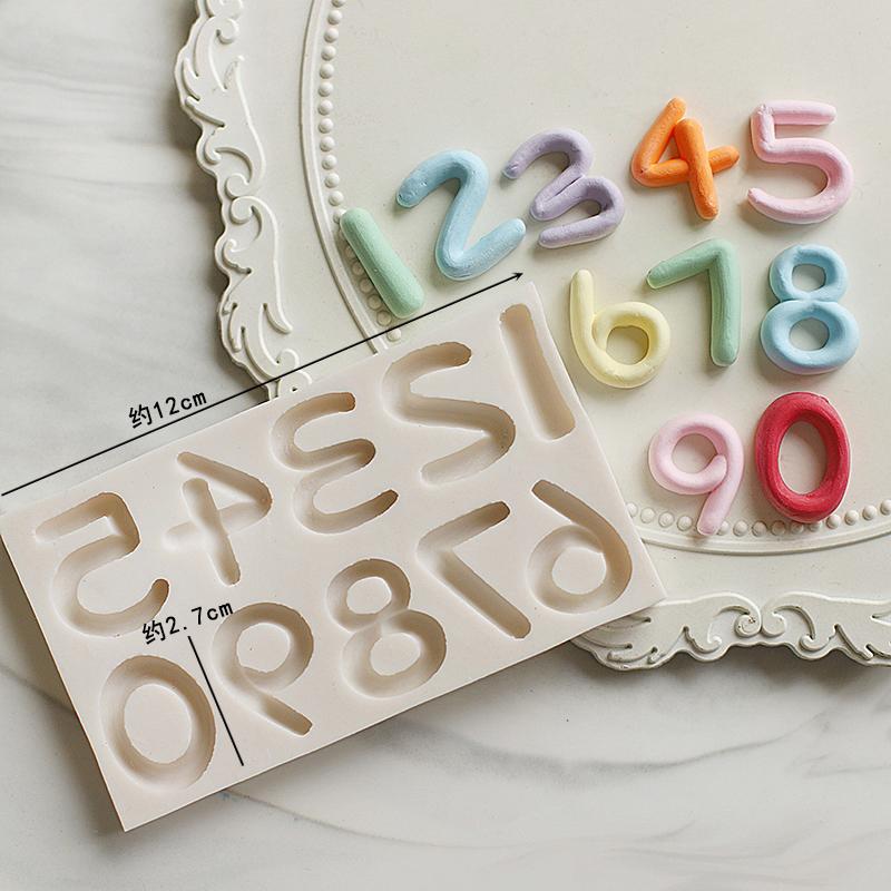 Silicone Number Cake Mold for Fondant, Gum Paste & Chocolate