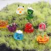 8pcs Micro Landscape Pumpkin Ghost Miniatures Luminous Little Statue  Garden Ornament