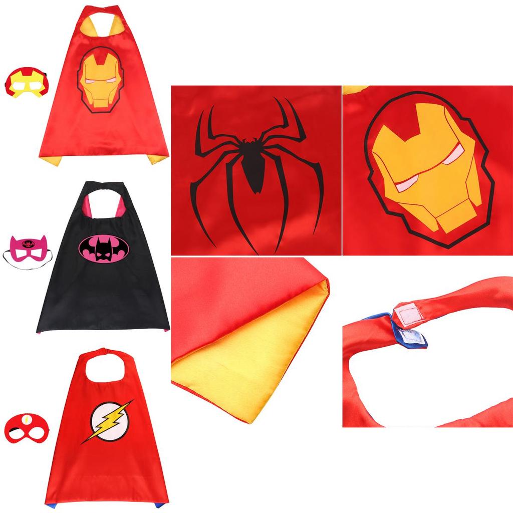 Soft And Comfortable Superhero Cloak For Kids With Unique Designs And Mask