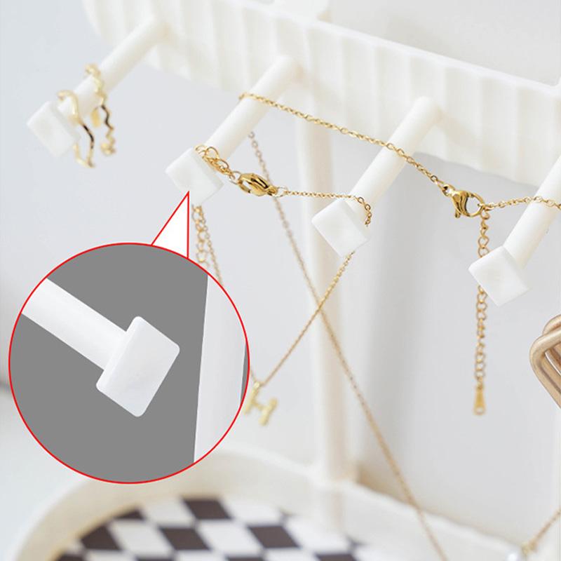 Jewelry Organizer Display Stand Earrings Bracelet Necklaces Rings Storage Rack Hanging Organizer Holder Tray