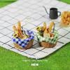 1 Set Play Kitchen Food Toy Cute Mini 1/6 Scale Miniature Dollhouse DIY Honey Bread Basket Model For Doll Accessories