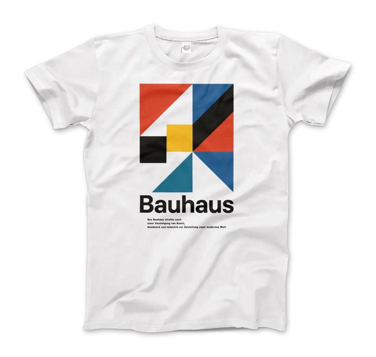 Bauhaus Modern Geometry - Walter Gropius Artwork T-Shirt 3XL