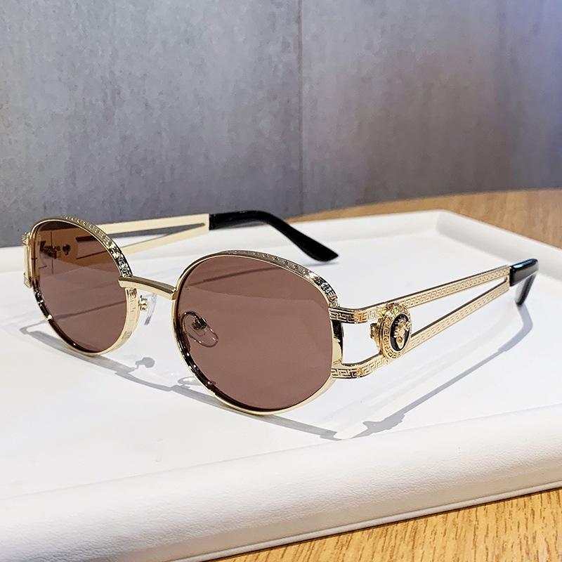 

JYL TS Sunglasses Ellipse Metal Cutout UV Unisex/98141 B-918 ucla синього кольору