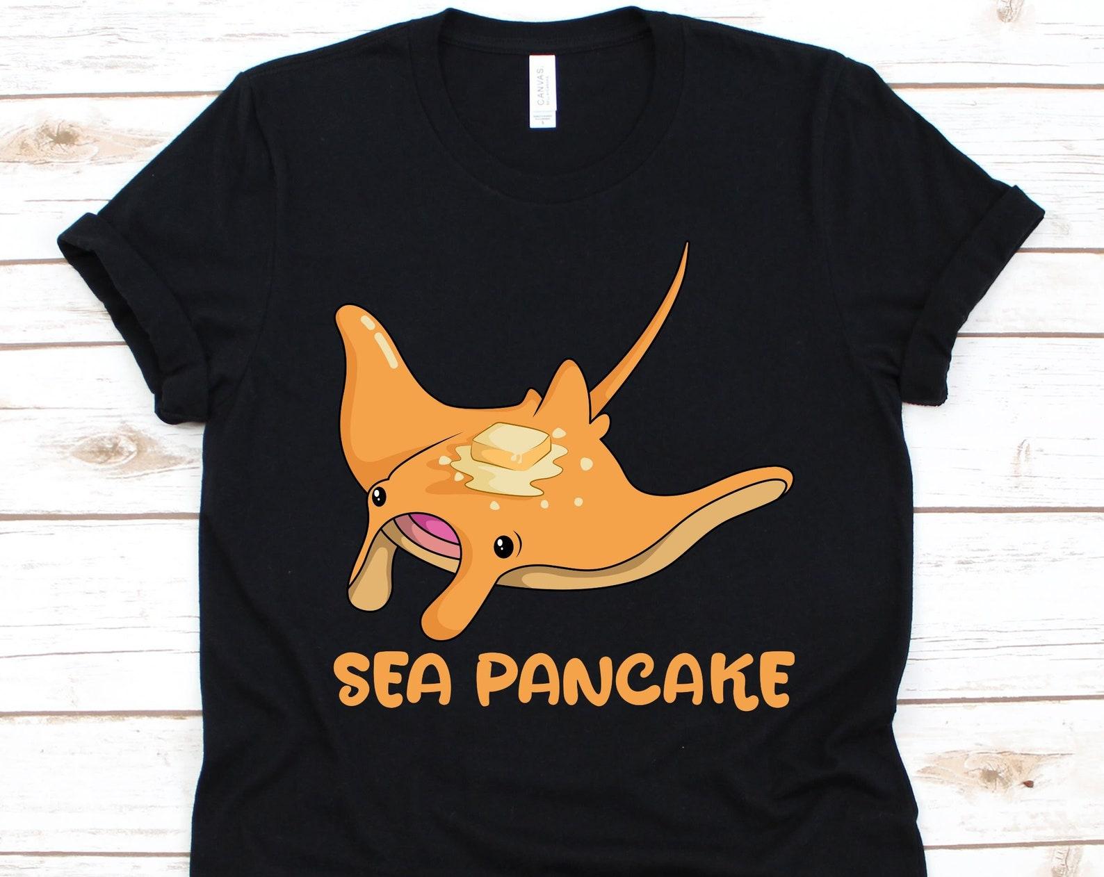 Sea Pancake Shirt, Manta Ray Design, Gift For Manta Ray Lovers, Large Rays, M. Birostris, M. Alfredi, Stingray, Devilfish, Pancake Lovers M
