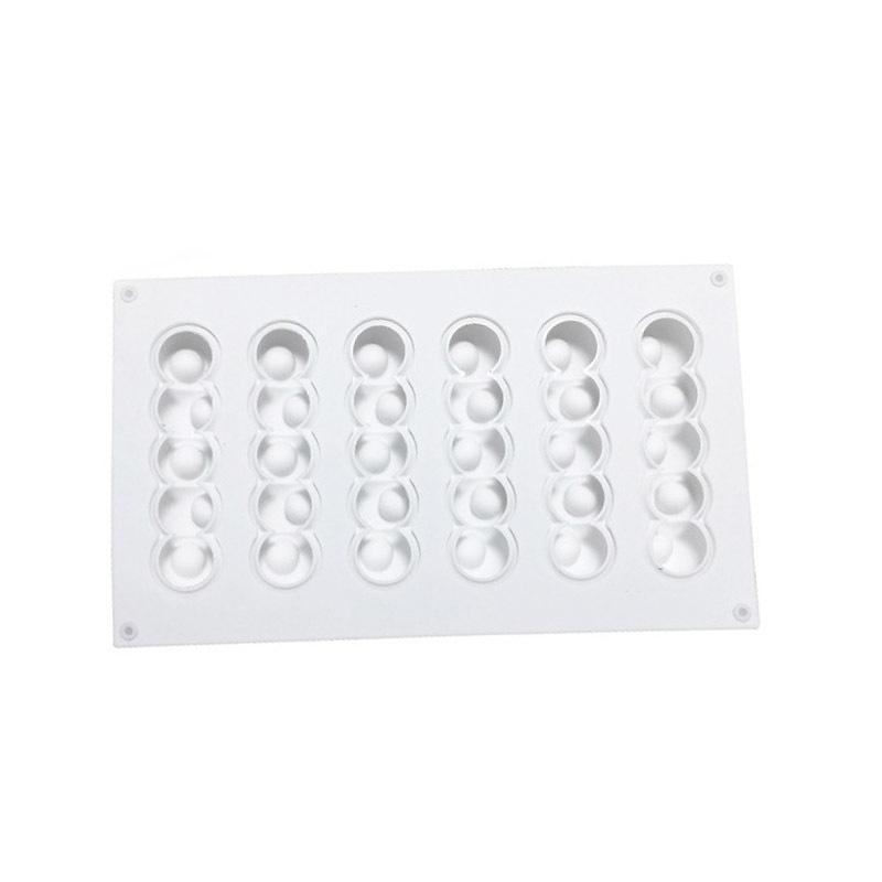 6 Holes Concave Ball Art Cake Decorating Mold 3D Silicone Molds Cake Baking Tools for Dessert Decoration Bakeware