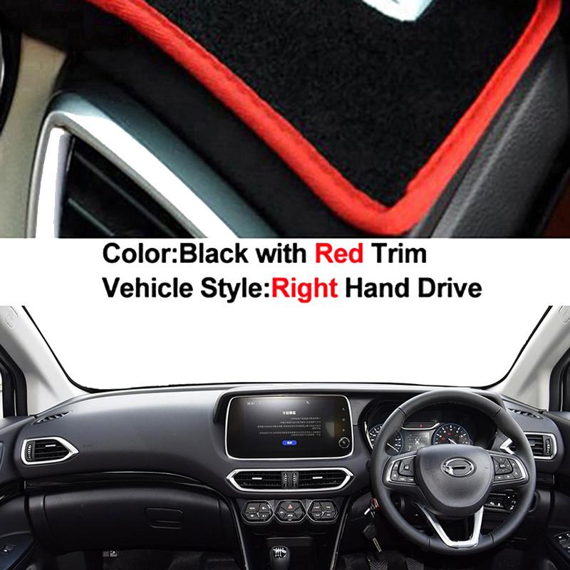 Car Dashboard Cover For GAC Trumpchi GS4 2018 2019 Center Console Protector Carpet Dashmat Sun-shade Accessories
