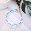 Bohemian Style Anklet Contrast Color Adjustable Shell Beads Chain Women Girls Beach Jewelry