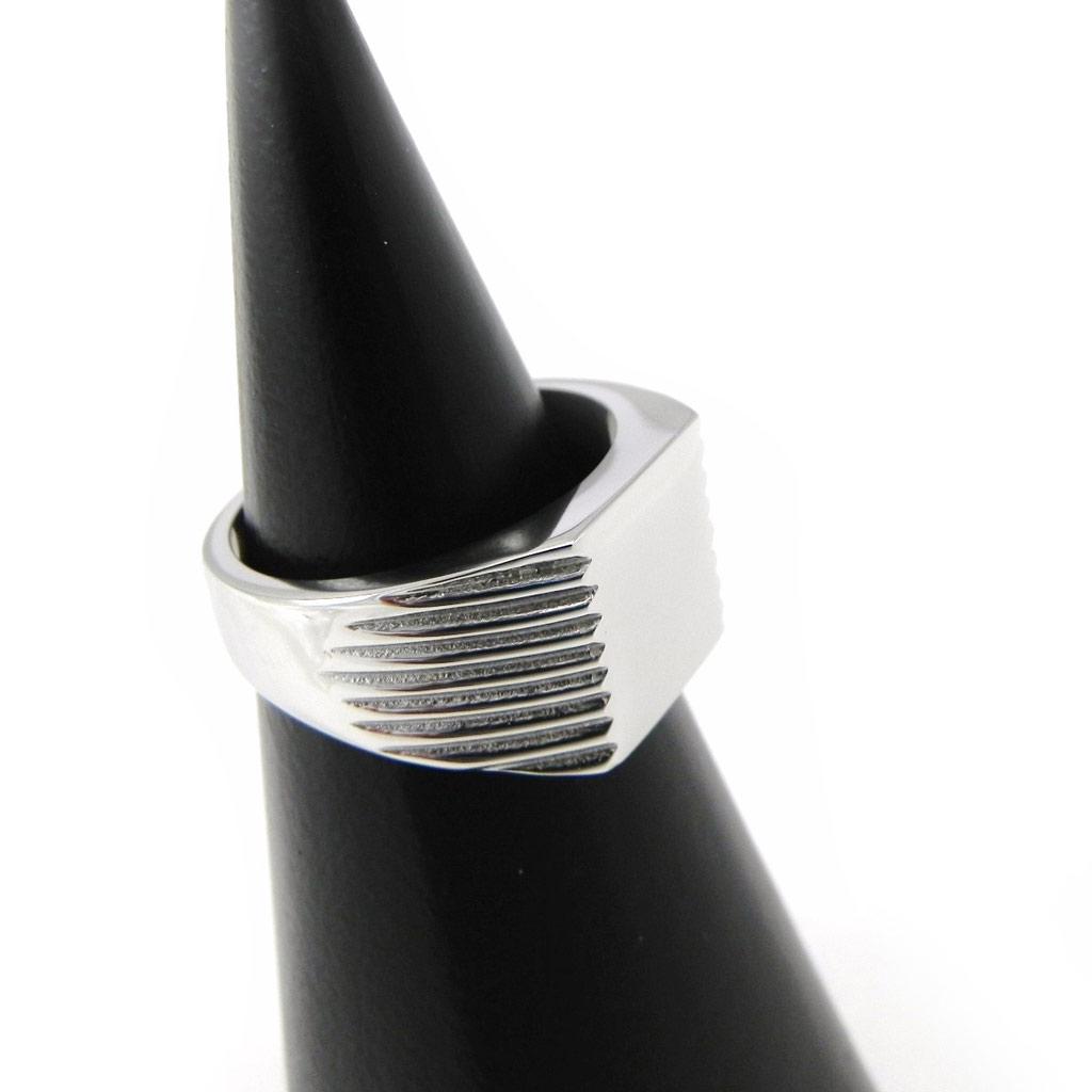 Chevalière Homme Acier 'Charles' - 10x11 mm