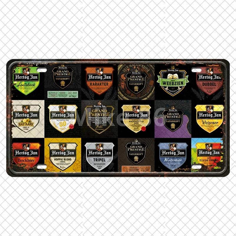 [ Mike86 ] Orval  Duvel Belgian Beer  Wine Painting Tin Poster Metal Sign Decoration DC-21 15*30 CM Home Decor