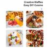 Electric Mini Waffle Maker Pancake Baking Machine Sandwich Toast Breakfast Maker Non-stick Barbecue Oven Double-side Heating EU