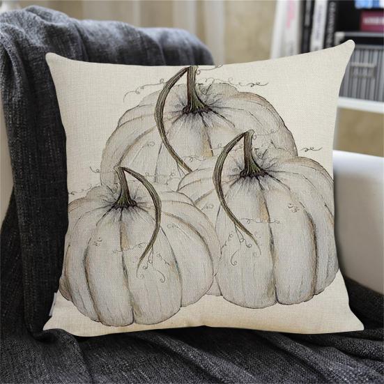 Fall Decor Pillow Cover Soft Wear Resistant Non-Fading Square Thanksgiving Pumpkin Farmhouse Pillowcase Cushion Cover